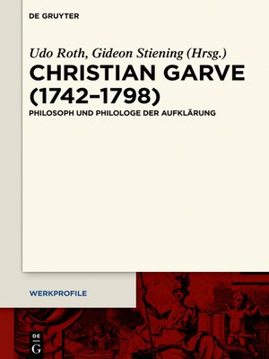 cover image of Christian Garve (1742–1798)